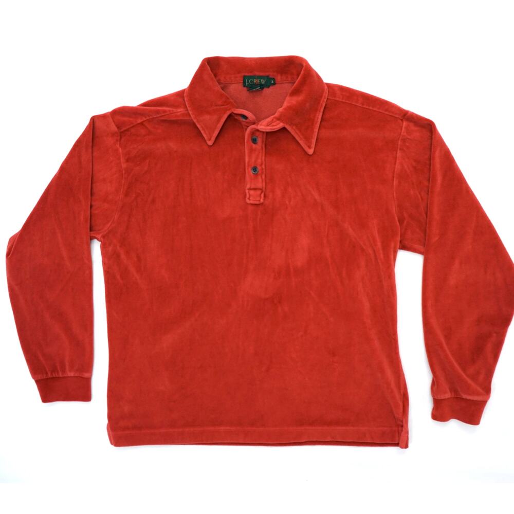 J. Crew Red Long Sleeve Polo Shirt